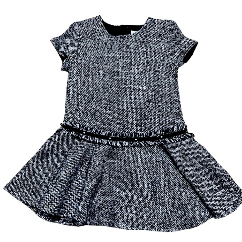 Mayoral Tweed Drop Waist Dress 3T